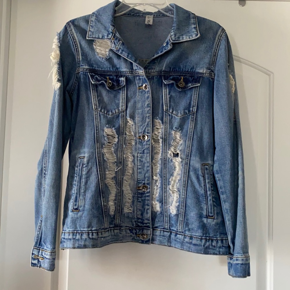 Distressed Denim Jacket